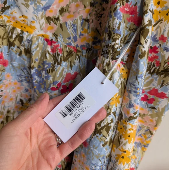 NWT Reformation Kenzi Dress - Long Sleeve Floral Countryside - Picture 6 of 9